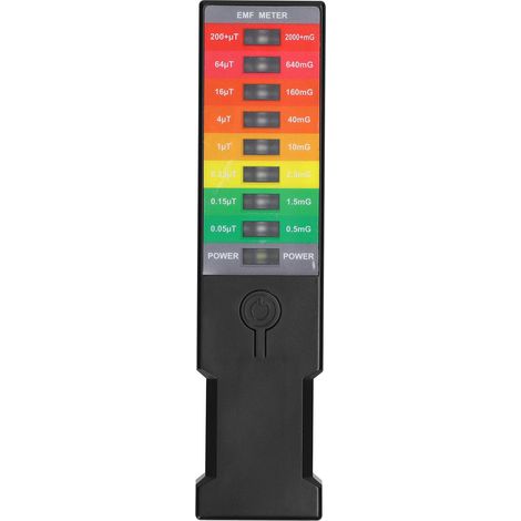 Appareil de mesure portable des champs électromagnétiques (EMF), gaussmètre portable, moniteur de champs magnétiques, détecteur d'ondes électromagnétiques pour la maison et l'environnement, gaussmètre (1/5)