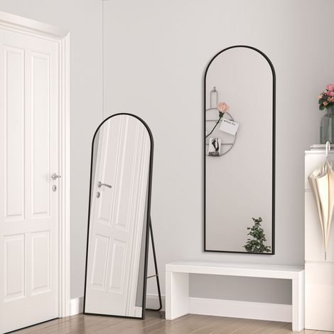 Ganzkrperspiegel Standspiegel Wandspiegel Gro Flurspiegel Oval Frisierspiegel 163x54cm