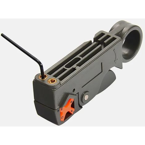 Pelacables coaxial automático multifuncional, herramienta para cables, herramienta para pelar cables, herramienta de crimpado con llave hexagonal como se muestra en la imagen (1/3)