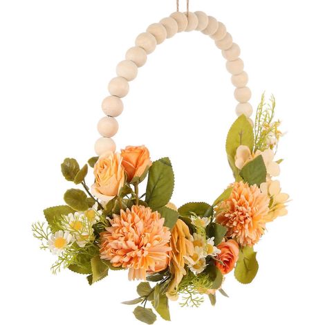 Guirlande décorative suspendue orange (5 pièces), 28 x 26 x 1,8 cm, style champêtre. Idéale pour les organisateurs d'événements. (1/5)