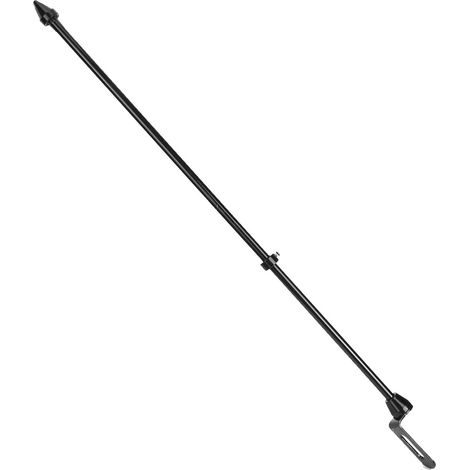 Accessoire de mât de drapeau pour moto et voiture, fixation sur porte-bagages arrière, noir (1/5)
