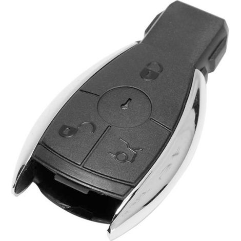 Boîtier Clé Voiture - 3 Boutons Noir - Compatible Mercedes W203 W204 W211 - Remplacement Coque Vide - 1 Pièce (1/5)