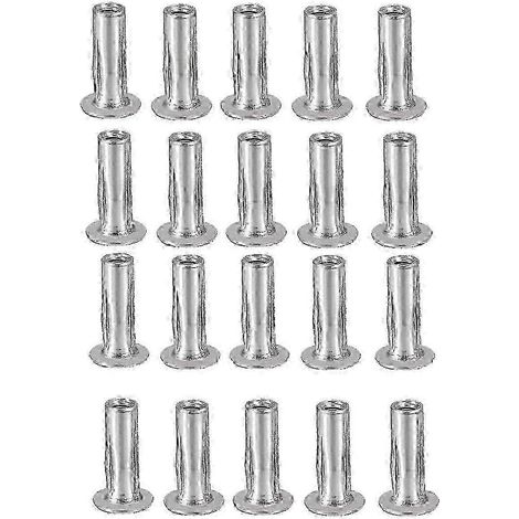 Écrous à sertir M5 à prise multiple, lot de 20, écrous à insert fileté en acier inoxydable 304, fixations de construction compatibles avec les applications industrielles SD (WHBYV). (1/4)