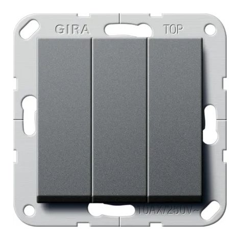 Gira Wipptaster BS 3f Schließer System 55 Anthrazit [284428], 2844 28