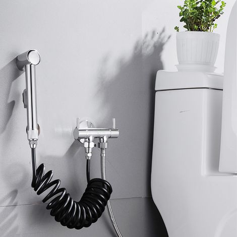 Tuyau de pistolet à peinture noir mat en PU, ressort, buse de lavage féminin, tuyau de lavage pour couches (1/5)