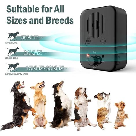 Anti-Bell-Gerät, 3-Frequenz-Hundebellkontrolle, 10 m Ultraschall-Anti-Bell-Abschreckung, wiederaufladbarer weicher Hundebell-Stopper für Haustiere, Trainingsgerät für große und kleine Hunde im Innen-