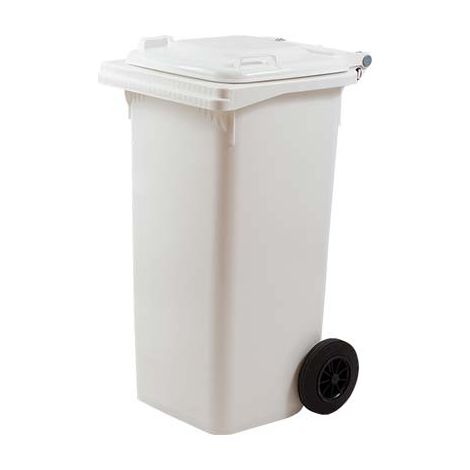 BIDONE IMMONDIZIA GREEN 240 + RUOTE ICS  BIANCO LT 240 CM 72X58 H.CM 106
