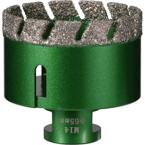 Werkzeug zum Öffnen von Fliesenlöchern, 65 mm, M14-Gewinde, vakuumgelötet, für Mauerwerk