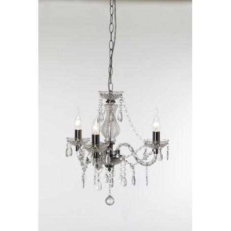 Lustre baroque, Lustre baroque 3 Lampes Transparent en Acrylique, TRIO (1/3)