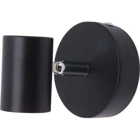 Applique murale moderne en fer orientable E26 E27 kit luminaire pour chambre salon 85 à 265V noir mat (1/5)