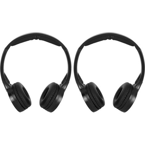 Écouteur de voiture, 2 canaux sans fil infrarouge IR Casque audio stéréo Son clair Casque léger et confortable pour appuie-tête de voiture Lecteur DVD adapté aux adultes et aux enfants (1/5)