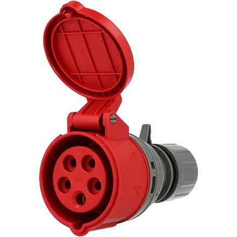 Solera – Prise femelle CEE triphasée 5 x 16A – Tension 400V – Indice de protection IP44 – Pour prolongateur