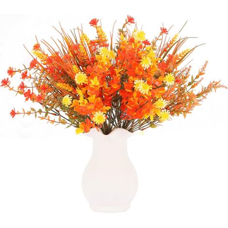 7 pièces Plantes Artificielles Pourbalcon 36 cm Fleurs Artificielle Pour Balcon 4 Styles Combinés Fleurs Artificielles Pourjardinières de Balcon Décoration D'intérieur Cadeau de fête (1/5)