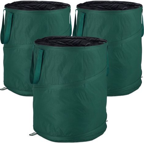 160-Liter-Pop-up-Laubsäcke, 3er-Pack (1/5)