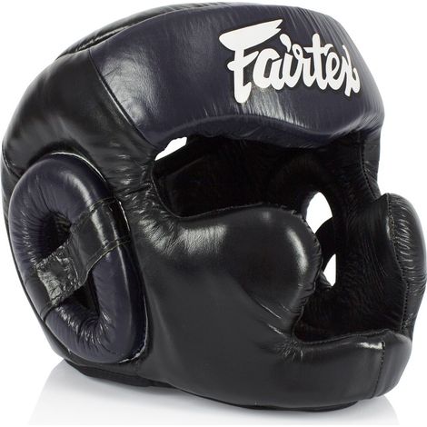Casque de boxe Fairtex HG13 Noir/Bleu L (1/5)