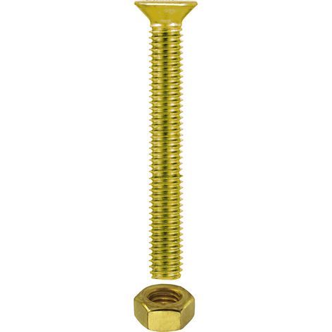 Viti per metallo T.P.S. ottone M5 x 16 - 8 pz.