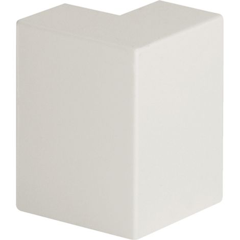 AEM 50x20 W Angolo Esterno per minicanali TMC/TMU, Bianco