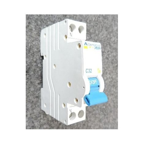 Disjoncteur unipolaire 32A courbe C 4.5kA – Bornes vis – Normes CE – Pour installations électriques professionnelles – Alternative Elec (1/3)