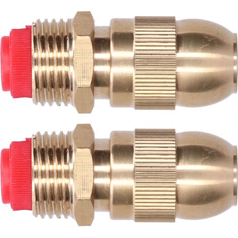 Lot de 2 arroseurs réglables en laiton avec filetage mâle G1/2 pour jardin et pelouse (1/5)