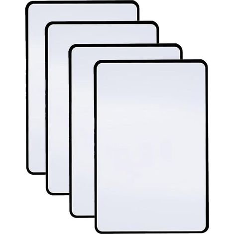 Loupe grossissante 3x, idéale pour la lecture, ensemble de 4 pièces, loupe flexible pleine page, adaptée aux livres, journaux, magazines, cartes et à l'inspection.