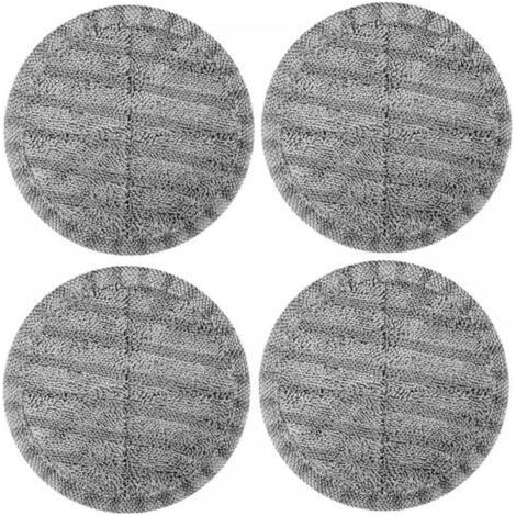 Ersatz-Mikrofaserpads für elektrische Besen (grau, 4 Stück für die Modelle G29 und G28, kompatibel mit Ersatzpads mit 6,3 Zoll Durchmesser)