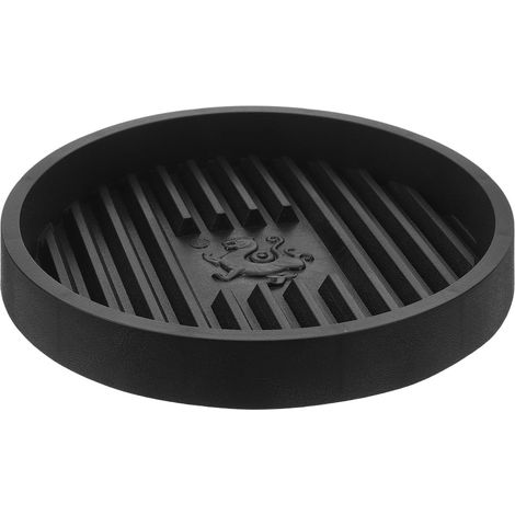 Bac de récupération en plastique avec base stable et conception anti-goutte pour salles bains noires (1/5)
