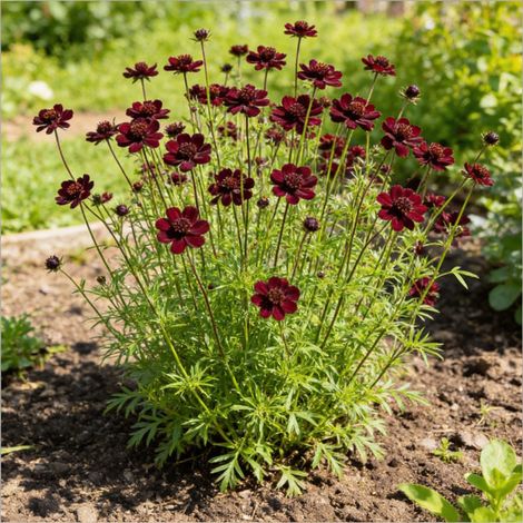 Grande astrance Burgundy Manor Pot 2L 15cm - Astrantia major Burgundy Manor (1/4)