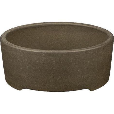 Vaso per bonsai rotondo in gres 13,5x13,5x5 cm - 2871