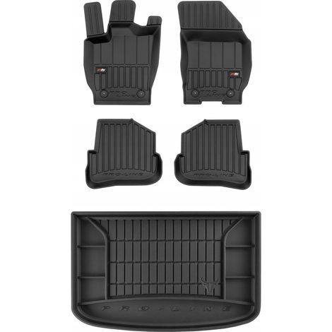 Juego de alfombrillas de goma 3D para el suelo y el maletero del Audi A1 8X Hatchback (2010-2018) (1/5)