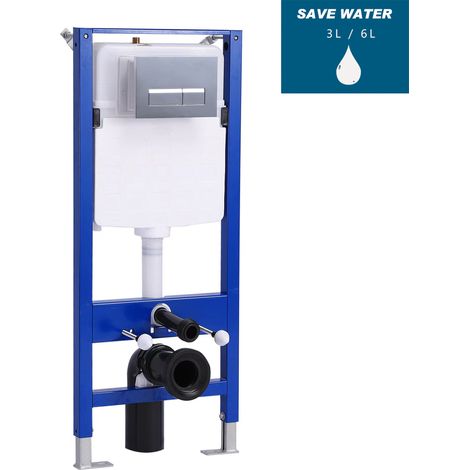 AICA Bathroom 1.14m Height Wall Hung Toilet Concealed Cistern Frame-102