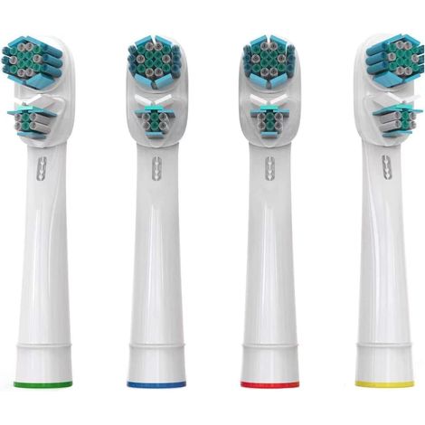 4 Têtes de brosse à dents électriques compatibles avec Dual Clean, Vitality Pro Smart Advance Power (1/5)