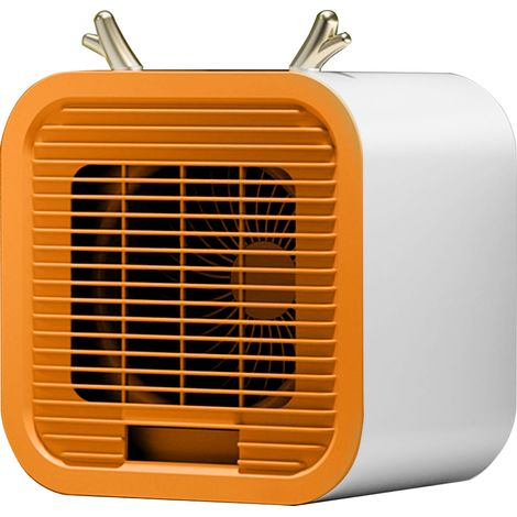 Kleine und leise Klimaanlage mit USB-Anschluss, tragbare Tischklimaanlage für Büro und Außenbereich, orange (1/5)