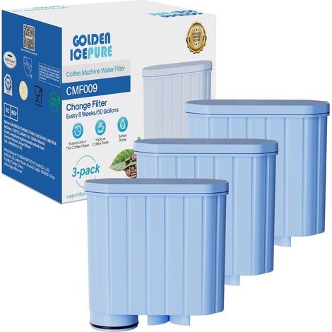 3 Pièces Filtre à eau, Compatible Philips Saeco, Réduction calcaire, Pour machine café expresso (1/5)