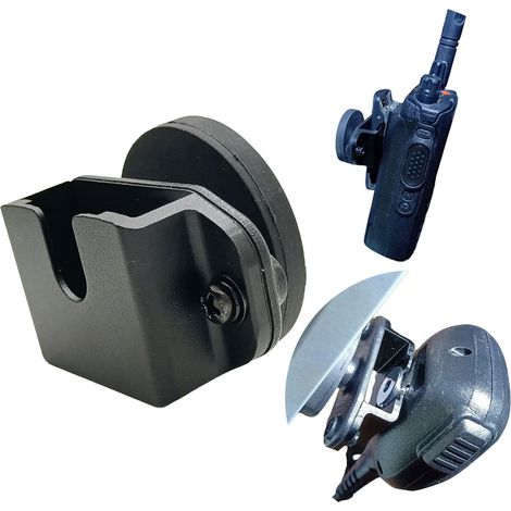 Walkie-talkie back clip bracket, magnetic hanging base, universal type, strong magnetic base, silicone anti-slip car walkie-talkie bracket (1/4)