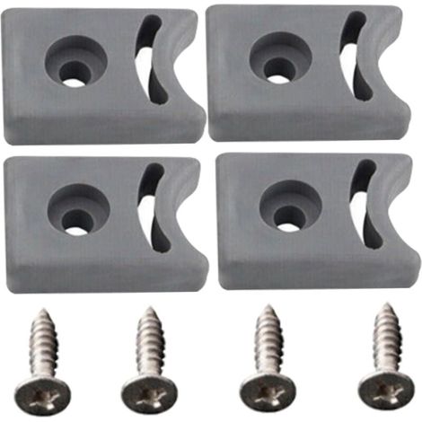 Shower Door Stops with Screws, Pre-Drilled Replacement Sliding Door Stop Sets, Anti-Collision Protection Block, Shower Accessories MUMU