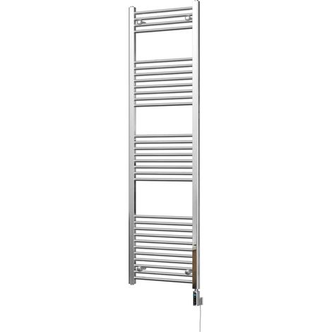 Zennor - Chrome Electric Towel Rail H1800mm x W500mm Straight 500w Thermostatic WIFI (1/3)
