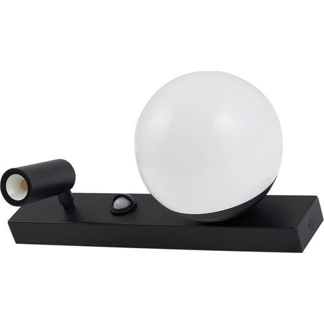 LED-vägglampa utomhus "Larcie" aus aluminium / grå / zink mit Bewegungsmelder für hall von Lindby