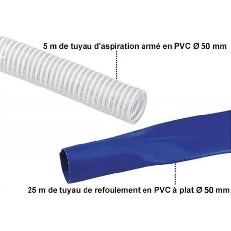 R11 Kit tuyaux aspiration+ refoulement pour motopompe SDMO (1/3)
