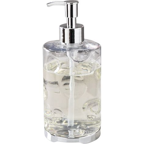 Handdesinfektionsmittelspender, nachfüllbarer Flüssigseifenspender, Mehrzweck-Lotionspender, Küchen- und Badezimmerwaschbeckenzubehör, elegante Kunststoffflasche - transparent.