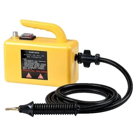 Nettoyeur à vapeur portatif, performance à haute température, génération rapide de vapeur, Modèle de base Jaune, 220V (1/2)