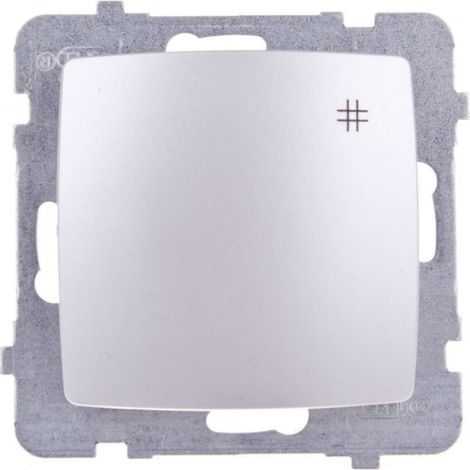 Connettore Karo Cross argento perla ŁP-4S/m/43