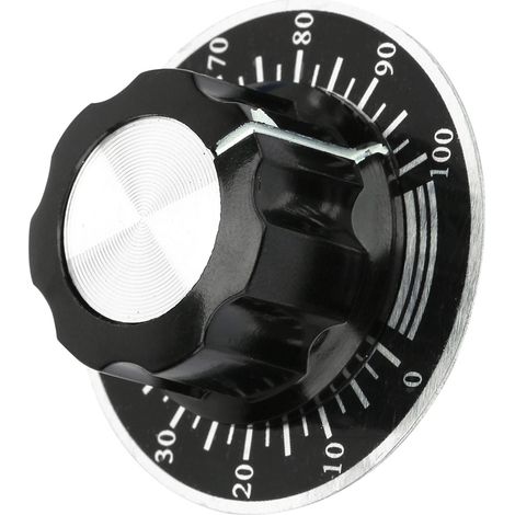MF A03 Boutons moletés potentiomètre capuchon contrôle volume plaque échelle cadran numérique (1/5)