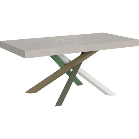 Tavolo allungabile 200/460x90 cm Volantis cashmere gambe multicolore 4/A (1/5)