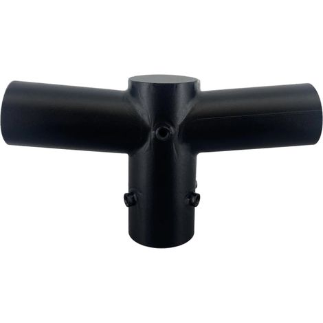 Support Noir 2 Luminaires pour Mât d'Éclairage - SILUMEN (1/2)