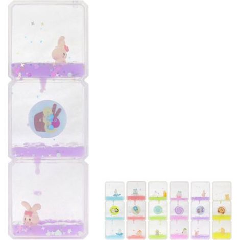 TRADE SHOP - Decorazione Rettangolare Forma Mulino A Vento Con Figure Clessidra Liquido Ornamenti 73794 - (1/2)