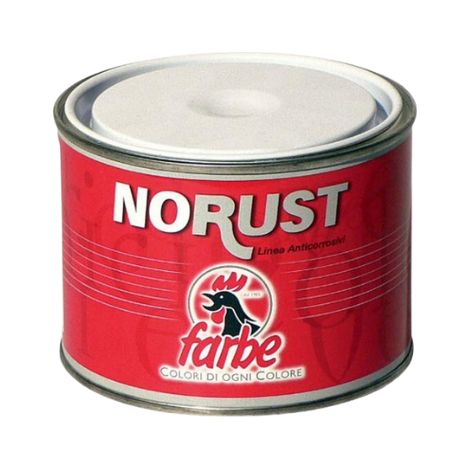 Fondo sintetico anticorrosivo Farbe primer per ferro 0.5-2.5L base solvente - Rosso ossido - 0,5 lt