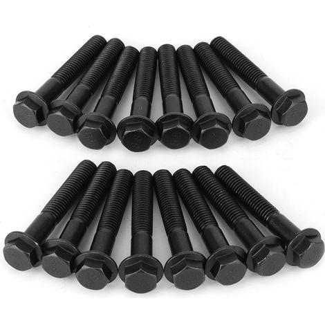 Kit de 16 boulons de collecteur d'échappement F4TZ-9S425-A pour moteurs diesel Ford F250 et F350 7.3L (1994-2003) (1/5)