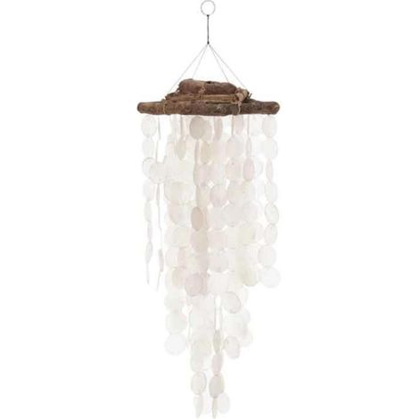 Carillon Déco à Suspendre "Coquilles" 50cm Blanc