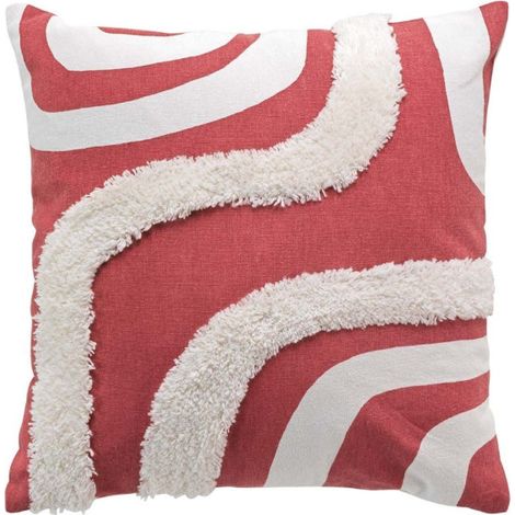 Housse de Coussin Déco "Mirade" 40x40cm Terracotta (1/4)