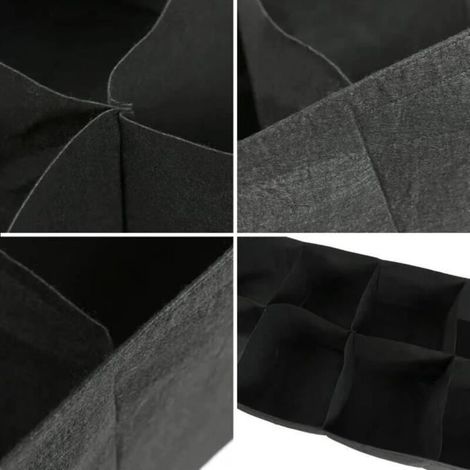 Pflanzsack - Rechteckig - 120 x 60 x 30 cm - Filz - 6 Fächer (1/3)